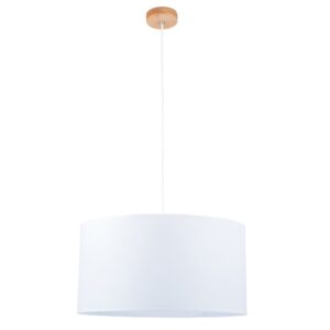 Eko Lampa Wisząca 1xE27 Max.60W Brzoza/Biały Topeshop